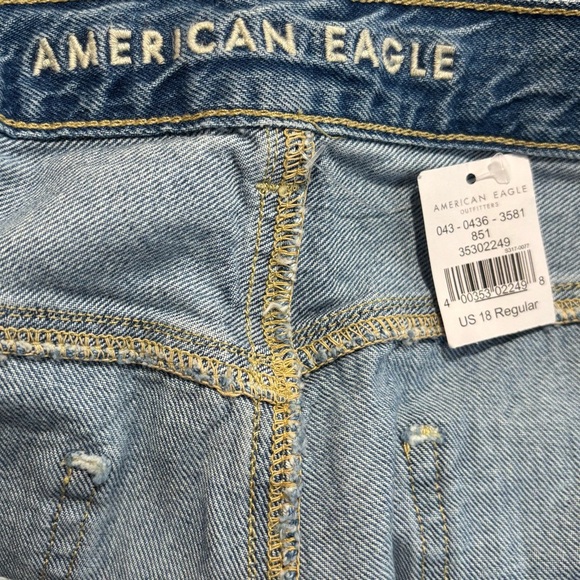 AMERICAN EAGLE The Jeans Redesign Sz 18 Mom High Rise Medium Ankle Jeans NEW - Picture 11 of 14